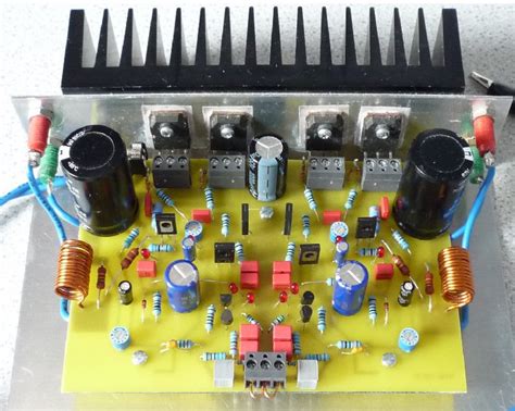 70W High Power Amplifier with MOSFET - Schematic Design