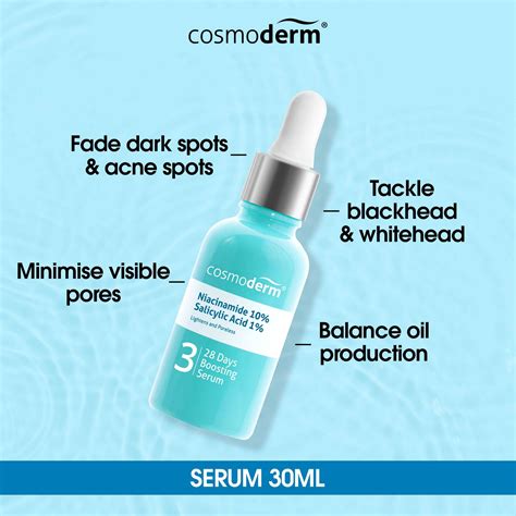 Cosmoderm Niacinamide 10% Salicylic Acid 1% 28 Days Boosting Serum 30ml