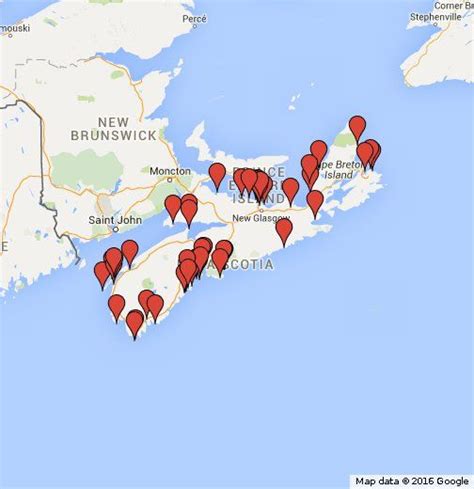 'Best Places for Beach Glass in Nova Scotia' Interactive Map. Sea glass ...