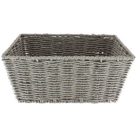 Wicker Basket Small - Grey