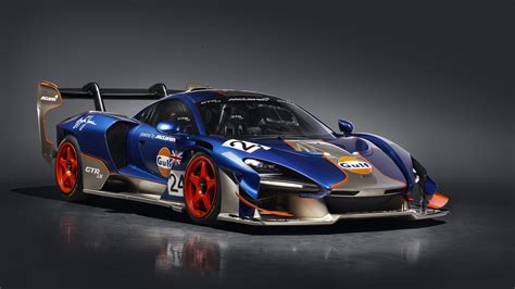 Blue Red McLaren Senna GTR LM Gulf car 4K 5K HD Cars Wallpapers | HD Wallpapers | ID #43482