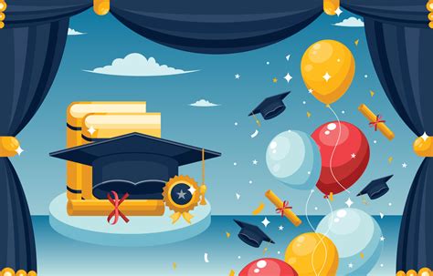 Happy Graduation Background 7402908 Vector Art at Vecteezy