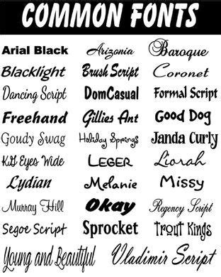 Font List Images - Reverse Search | Image gifts, Text gift, Company swag