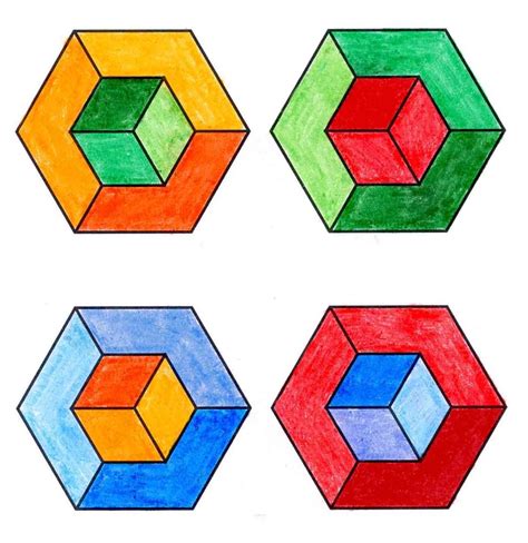 How to Draw an Op Art Cube | Art Projects for Kids