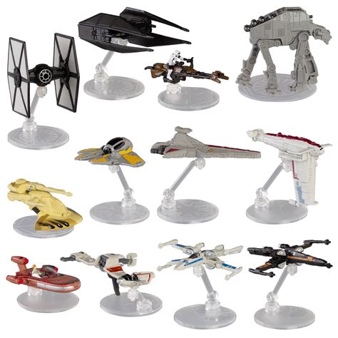 $ 29.99 | Set Of 12 Disney Star Wars Hot Wheels Diecast Spaceship Model ...