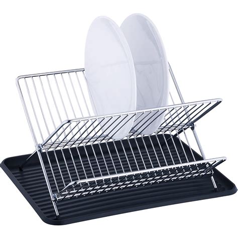 Black Folding Dish Rack