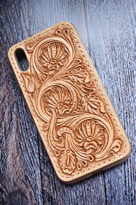 Custom Case for IPhone XS smartphone | Tooled leather phone case, Iphone leather case, Leather ...