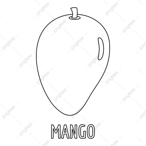 Mango Outline Vector Hd Images, Mango Icon Outline Vector Illustration, Isolated, Vector, Web ...