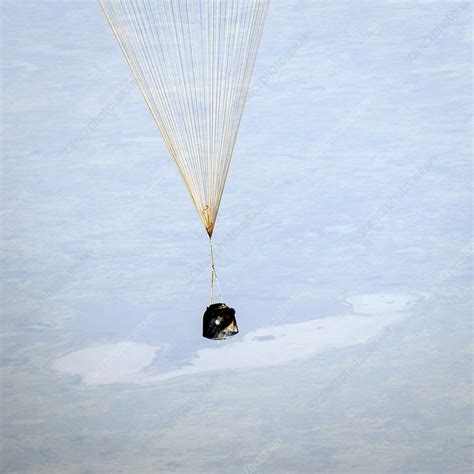 Soyuz spacecraft landing, Kazakhstan - Stock Image - C022/9467 ...