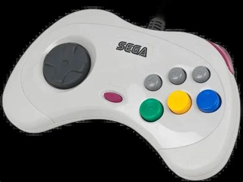 Sega Saturn White Controller [BR] - Consolevariations