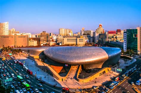 Dongdaemun Design Plaza, Aerial View, Seoul, South Korea Editorial Photography - Image of asia ...