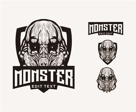 MONSTER SKULL LOGO By haallArt | Skull logo, Monster, Shutterstock