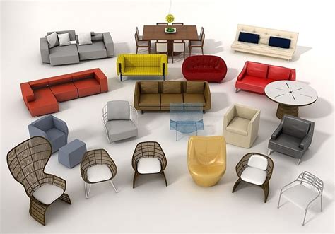 Furniture Model pack 1 free 3D model | CGTrader