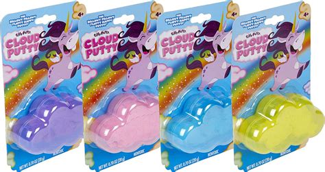 Amazon.com: Crayola Silly Putty Cloud Putty 4ct, Super Soft Putty Toys, Assorted Colors, Gift ...