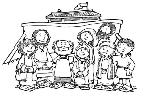 Noah Building The Ark Coloring Page - Coloring Sheets Free SVG Files