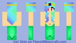 Mermaid Princess Minecraft Skin