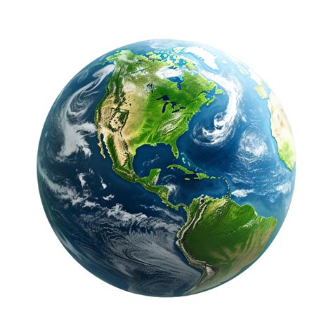 Planet earth globe world map Ai Generative 29938250 PNG