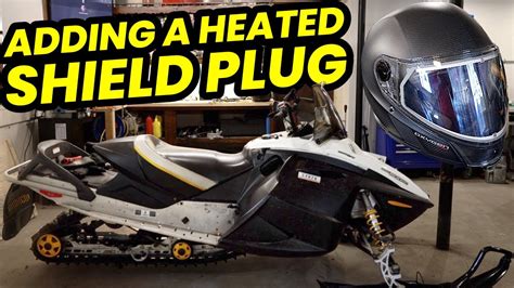 Installing a Heated Shield Plug on an Older Snowmobile - YouTube