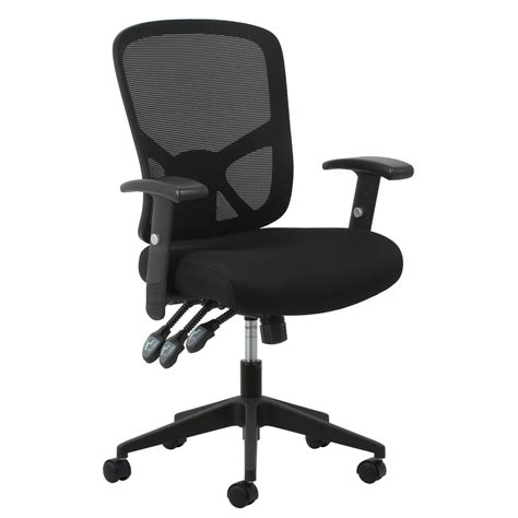 OFM Essentials Collection 3-Paddle Ergonomic Mesh High-Back Office Chair with Arms and Lumbar ...