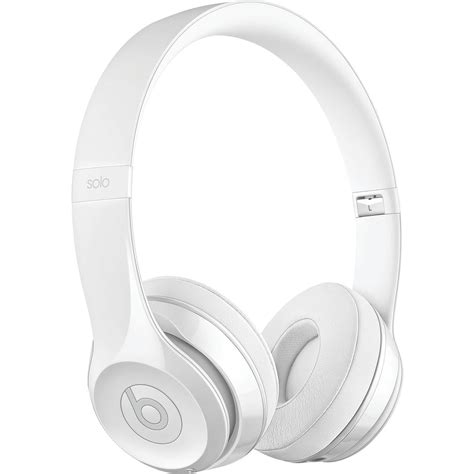 Beats MNEP2LL/A/ SOLO3/ GLOSS WHITE Solo3 Bluetooth On-Ear Headphones with Microphone (Gloss ...