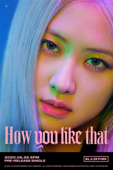 BLACKPINK drop 3rd set of neon title posters for 'How You Like That' - Black Pink Photo ...