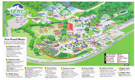 Seabreeze Amusement Park - 2007 Park Map