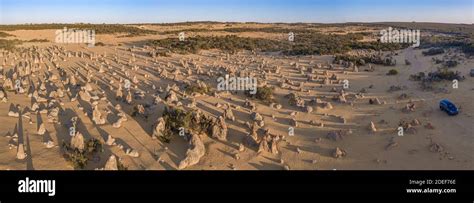 Sunset over the Pinnacles desert in Australia Stock Photo - Alamy