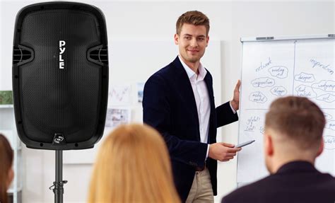 Portable Classroom Sound System with 12 inch Bluetooth PA Loudspeaker ...