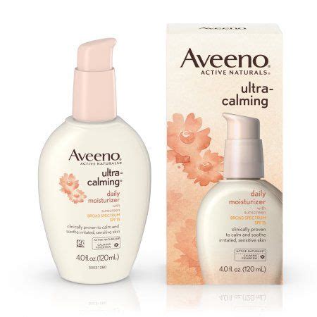 Aveeno Ultra-Calming Daily Facial Moisturizer with SPF 15, 4 fl. oz - Walmart.com | Moisturizer ...