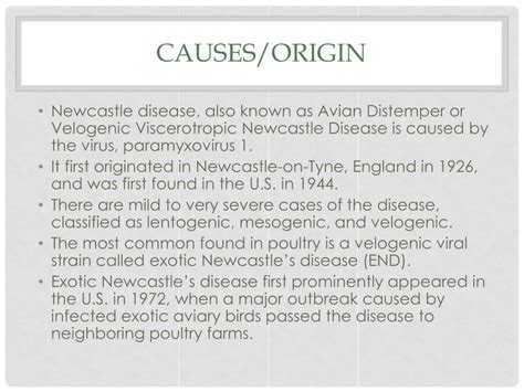 PPT - Newcastle Disease PowerPoint Presentation, free download - ID:5804747