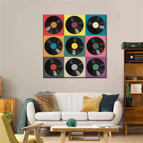 Vynal Record Wall Decor, Record Wall Art Bedroom, Vinyl Records Decor, Vinyl Record Art Ideas ...