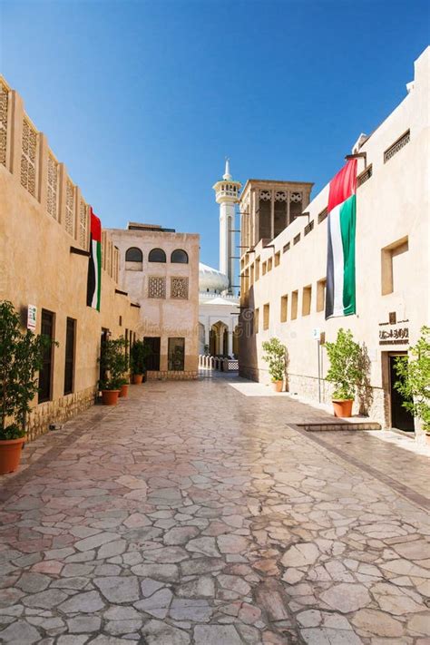 Dubai Al Bastakiya Al Fahidi Historical Neighbourhood Building Editorial Stock Image - Image of ...