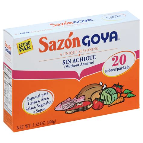 Goya Sazon Seasoning Without Annatto Econo Pak - Shop Spice Mixes at H-E-B