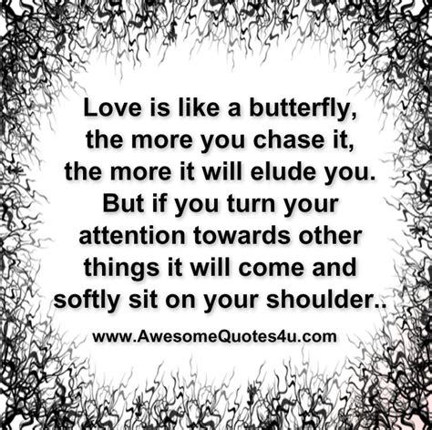 Awesome Quotes: Love is like a butterfly