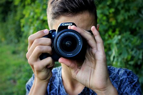 Free Images : man, person, photographer, play, canon, child, close up ...