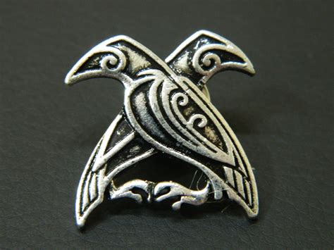 Huginn & Muninn Odin's Ravens Lapel Pin Norse God - Etsy Canada