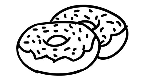 Ausmalbilder Kawaii Donut : Fancy donut coloring page | Donut coloring ...