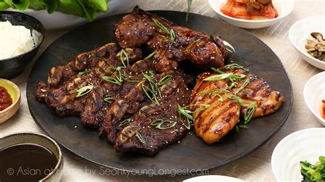 Galbi Korean Marinated Rib BBQ Recipe & Video - Seonkyoung Longest