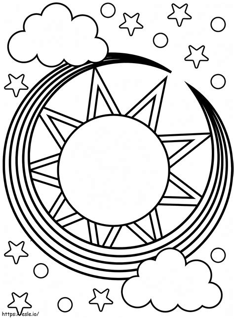 Free Printable Sun Moon Coloring Page - vrogue.co