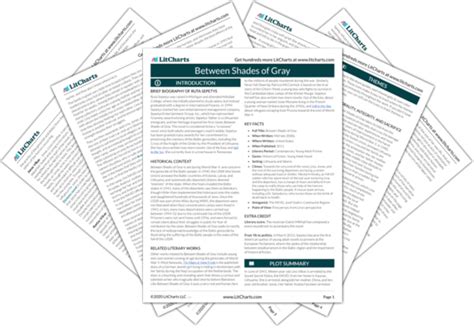 Between Shades of Gray Study Guide | Literature Guide | LitCharts