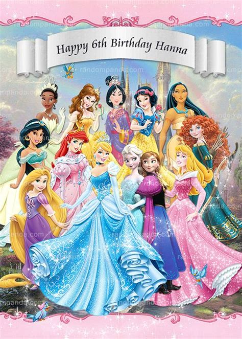 Disney Princess Poster, All Princesses Party Backdrop | Disney princess cartoons, Disney ...