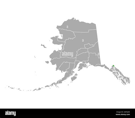 Map of Skagway in Alaska Stock Photo - Alamy