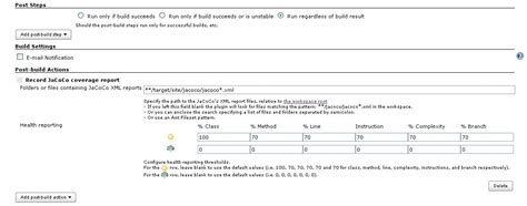 JaCoCo Jenkins Plugin