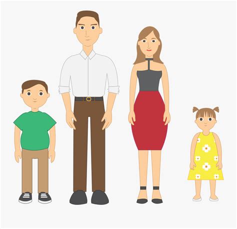 Members Of A Nuclear Family , Free Transparent Clipart - ClipartKey