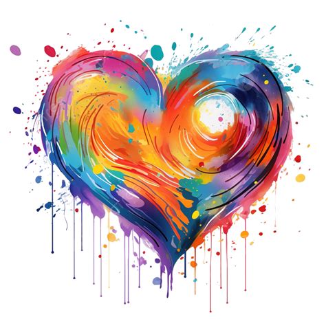 Desktop Painting Heart Paint Heart Color Desktop Wallpaper Png Ai ...