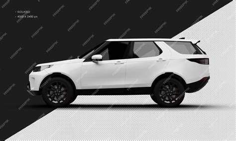 Premium PSD | Realistic isolated matte white elegant modern suv car ...