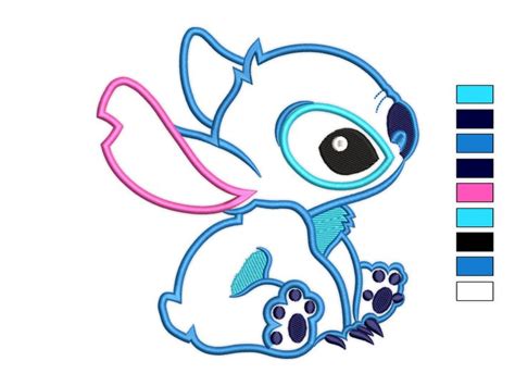 Disney Lilo Stitch Applique Embroidery Design - Premio Embroidery