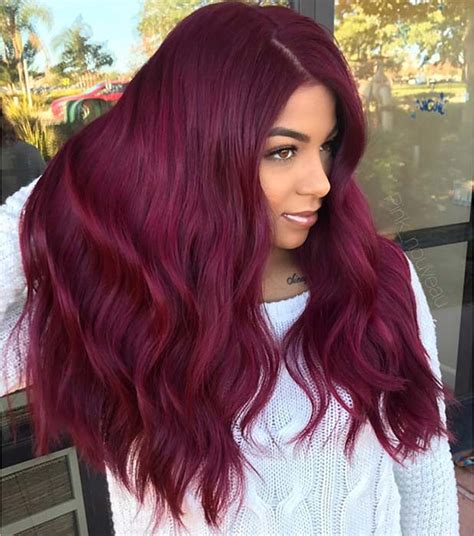 43 Burgundy Hair Color Ideas and Styles for 2019 - Page 2 of 4 - StayGlam