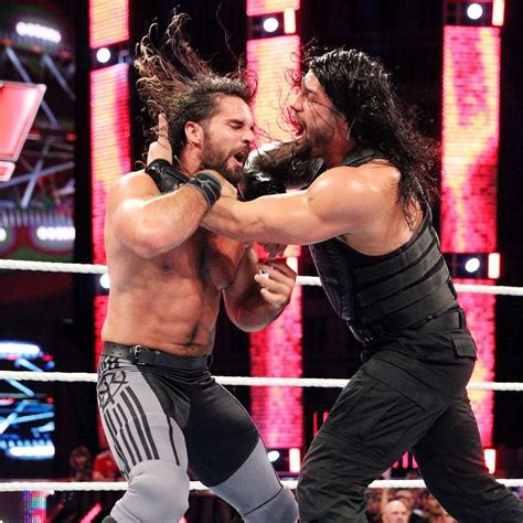 Roman Reigns vs. Seth Rollins: photos