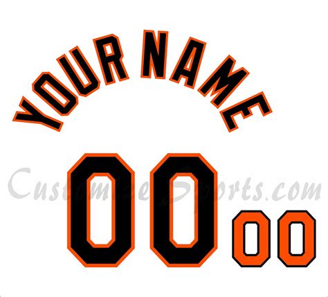 Baseball Baltimore Orioles Customized Number Kit for 1999-2003 Home ...